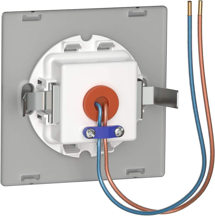 ledscom.de LED Treppenlicht/Downunder FOW für innen und aussen, Downlight, eckig, edelstahl, 85 x 85