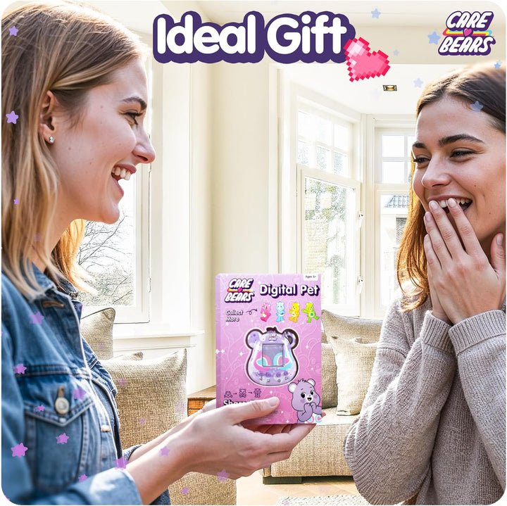 Care Bears Digital Pet - Share Bear Cyber Pet with Care Features, 1.4” Inch Screen, Handheld Interac