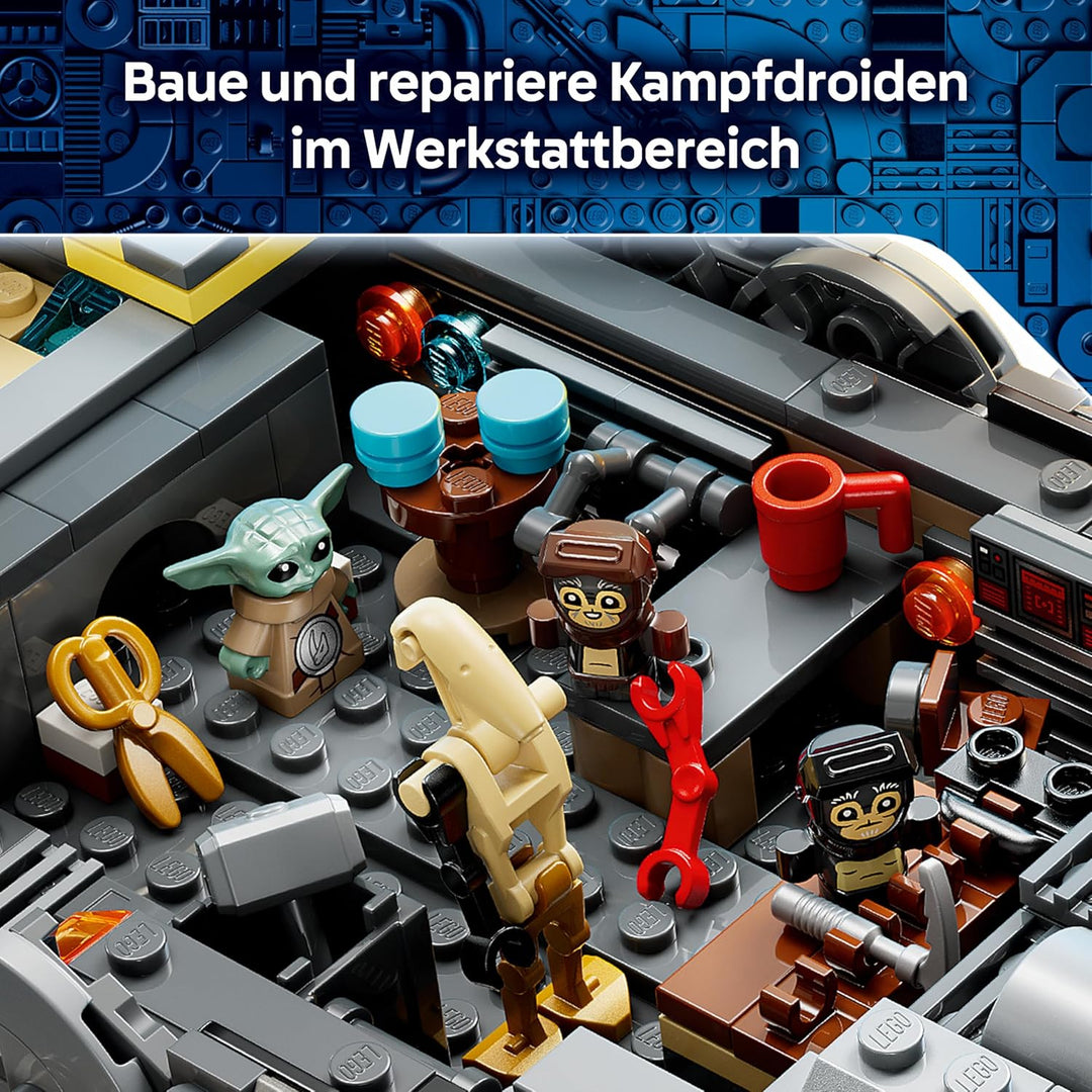 LEGO Star Wars 75445 Sternenschiff der Anzellaner - Spielet mit 3 Figuren & Einer Droiden Werkstatt