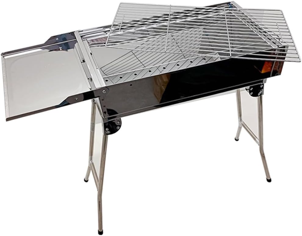 Mangal Set President Edelstahl mit Drehspiessregler für 11 Spiesse