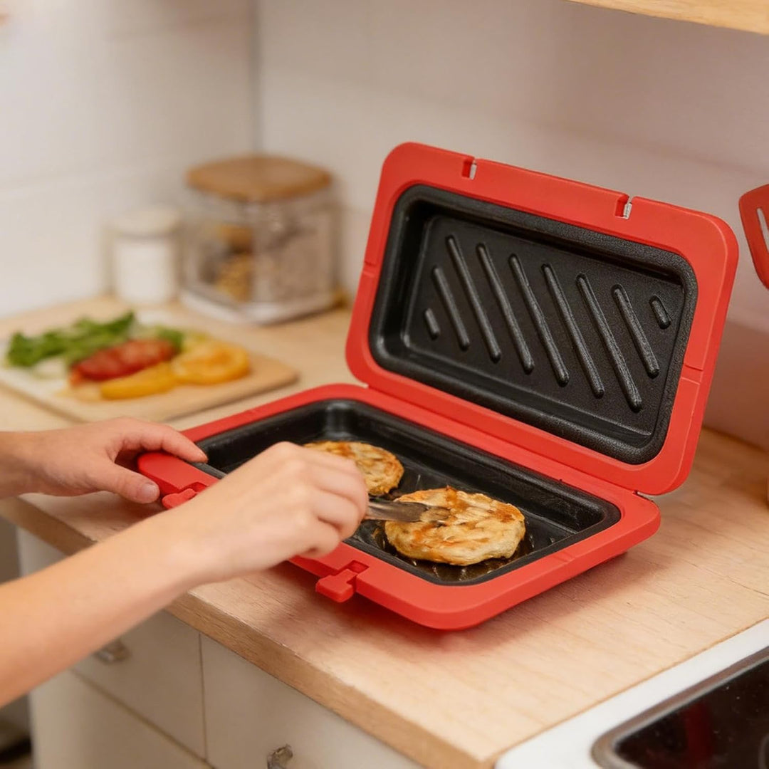 Mikrowellen Toastie Sandwich Maker, Silikon Mikrowellen Toaster, Paninis Maker, Kochgeschirr Toaster