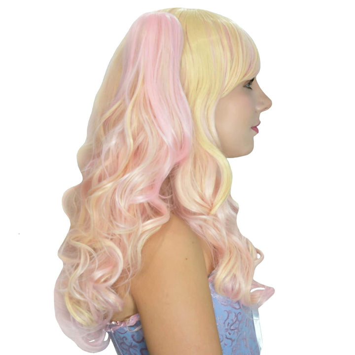 Ladieshair Cosplay Perücke farbmix blond pink 65cm lolita
