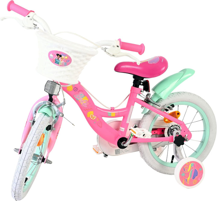 Volare Kinderfahrrad | 3–5 Jahre | Doppelte Handbremse, abnehmbare Stützräder, Pedalreflektoren & Tr