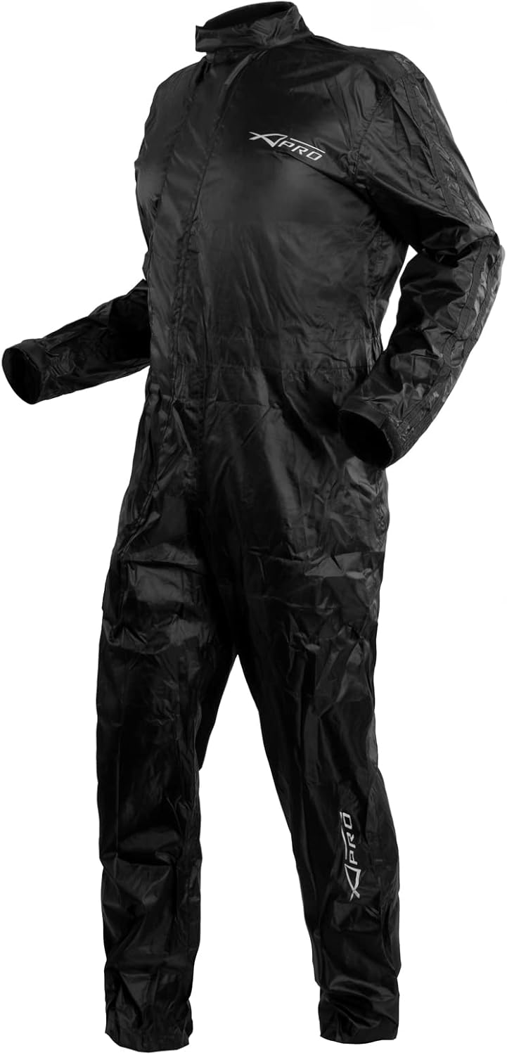 Regenjacke Wasserdicht Regenanzug Regenkombi Motorrad Regenhose Schwarz M M Schwarz, M Schwarz