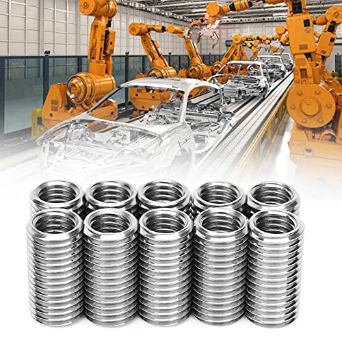 10Pcs Gewindeeinsatz Reparaturmutter Gewindeschlitzen Weibliche M12 und Männliche M16 Schraubbuchse,