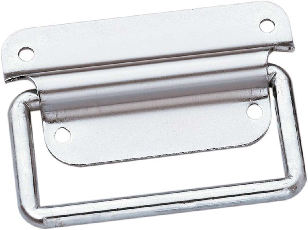 Adam Hall Hardware 3440 M24 AH - 24er Set Klappgriff / Kistengriff silber 4-Loch zweiteilig
