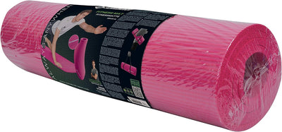 Schildkröt Fitnessmatte, 10 mm, rutschfeste Gymnastikmatte, mit Tragegurt, 185 x 61 x 1,0cm Pink, 96