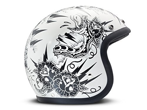 DMD Jethelm Motorrad Vintage Thunderstruck, mehrfarbig, Grösse S