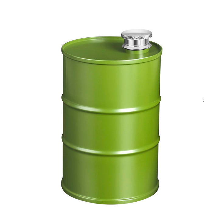 Flachmann aus Edelstahl, fassförmig, gross, 750 ml B. Grün 25 oz, B. Grün 25 oz