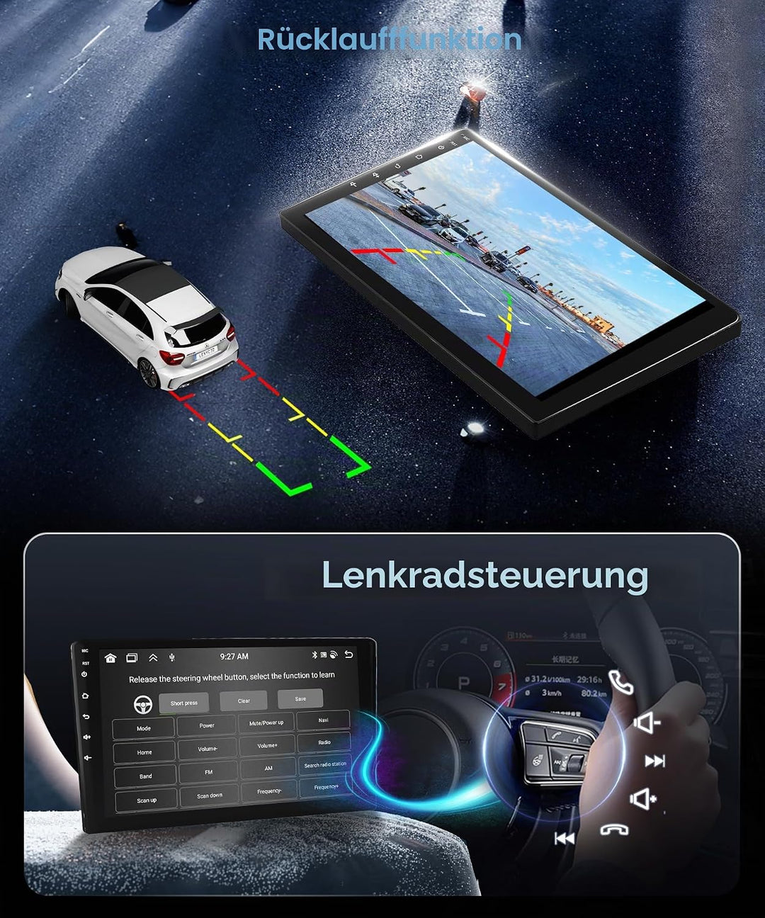 8 Kerne 6+128G Android Autoradio für Ford Transit Custom Tourneo 2013-2018 Wireless Carplay 9 Zoll m