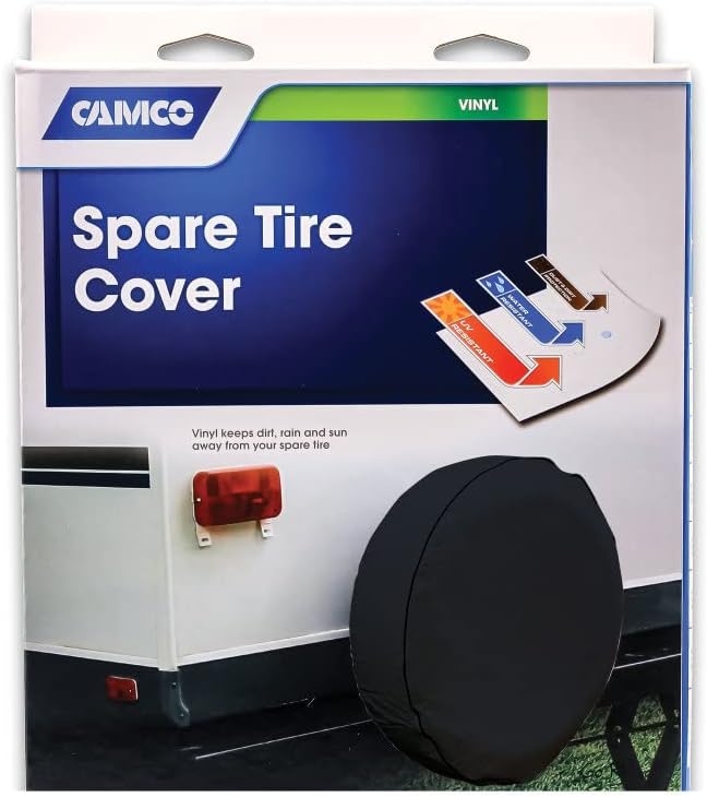 Camco 45256 rv-Wheel-and-tire-Covers 73.66 cm schwarz, 73.66 cm schwarz