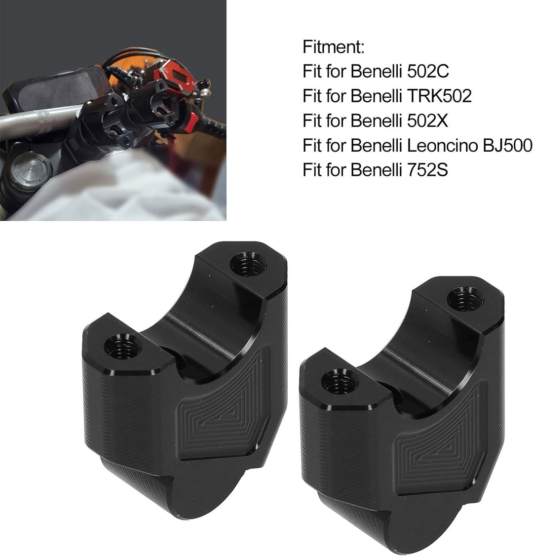 Motorrad Lenkererhöhung 28mm Motorrad Lenker Riser Clamp AdapterMount Adapter Fit für 502C/TRK502/50