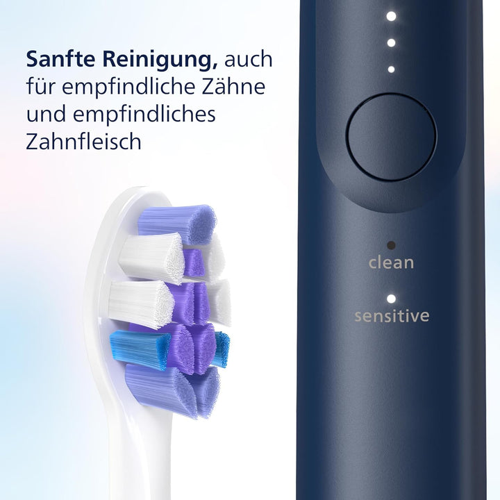 Philips Sonicare 6100 elektrische Zahnbürste, Schallzahnbürste mit 2 Putzmodi und 3 Intensitätsstufe