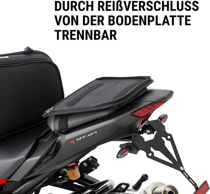 QBag Hecktasche 03 Motorradtasche, Motorradgepäck für Soziussitz/Gepäckträger, 5 Liter Stauraum, lei