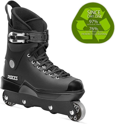 Roces Jungen Inlineskates M12 UFS 39 Schwarz, 39 Schwarz