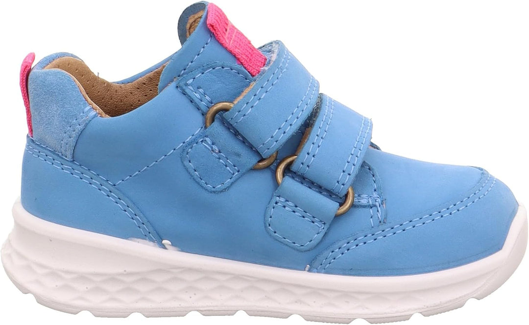 Superfit Baby-Mädchen Breeze Lauflernschuh, Hellblau Pink 8400