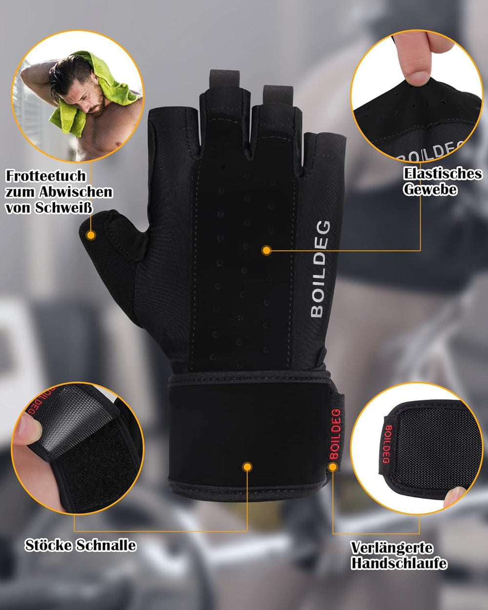boildeg fitness handschuhe gewichtheben Fitness Handschuhe,Trainingshandschuhe,Gewichtheben Handschuhe für Bod – techstudio.ch