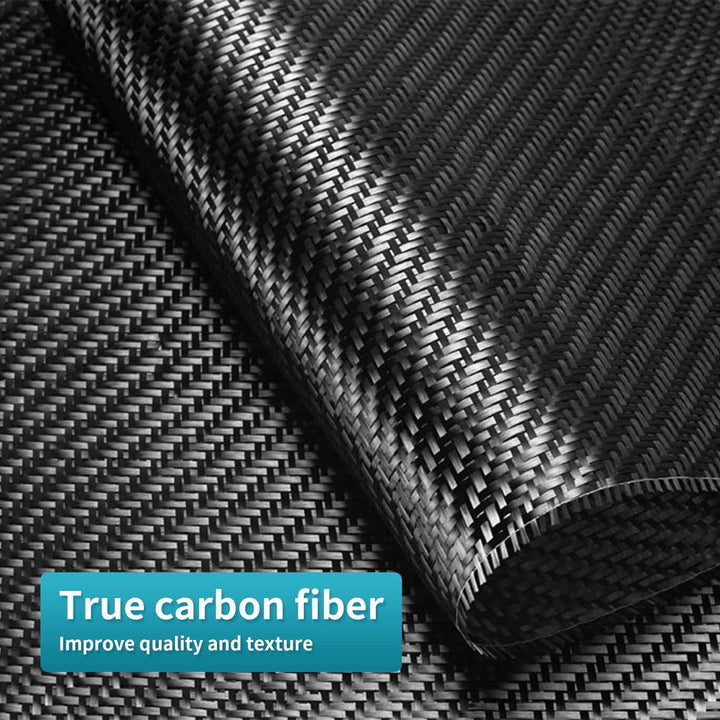 KUNGKIC Kohlefaser Innenraum Zubehör Auto Schalthebelknauf Getriebegriff Abdeckung Schaltknüppel Auf