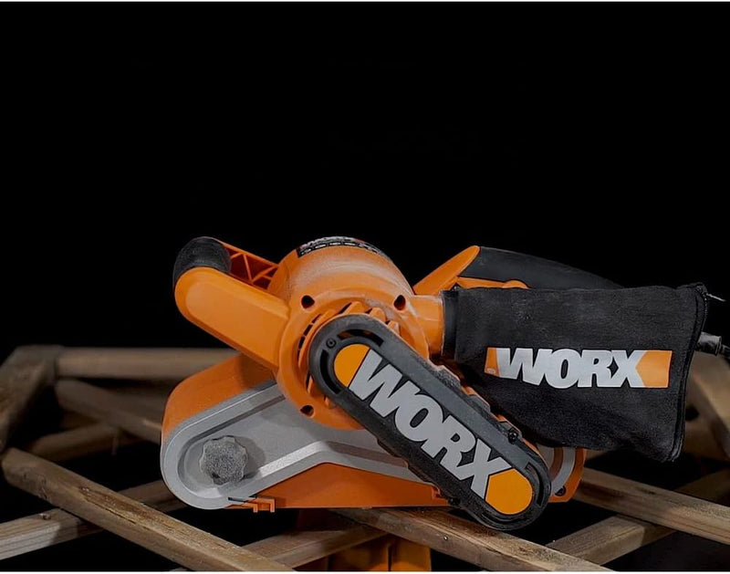 WORX WX661.1 Bandschleifer 950W - mit Staubsauger-Adapter - ergonomisches design