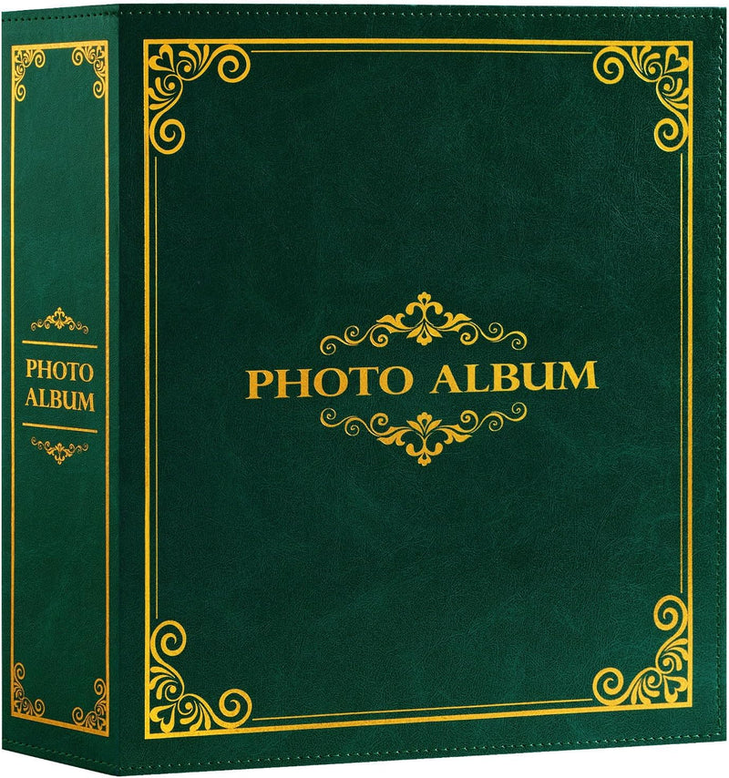 Lanpn Fotoalbum 10x15 1000, Traditionell Extra Grosses XXL Kunstleder Einstecken Einsteckalbum für H
