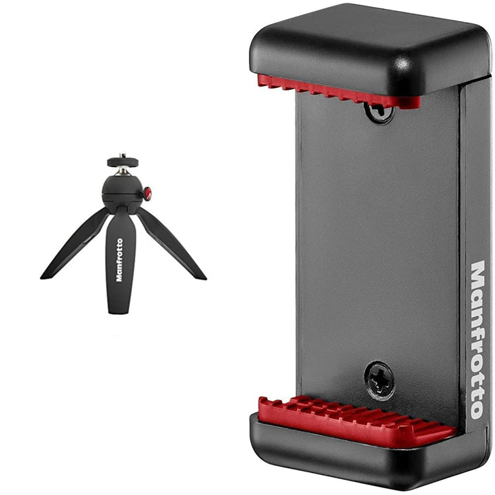 Manfrotto PIXI Tischstativ (Mini Stativ, Made in Italy, für Compact System Kamera und spiegellose Ka