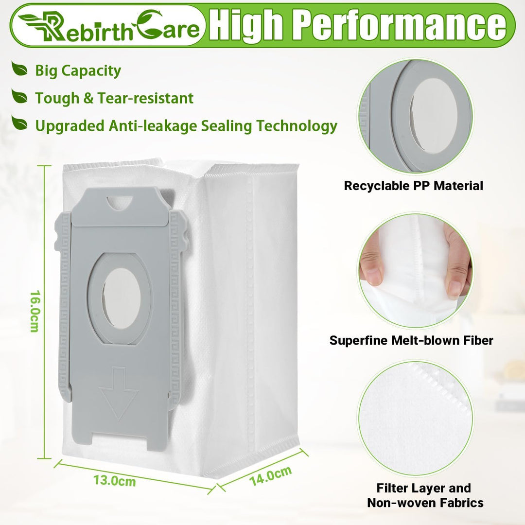 Rebirthcare 10 stück i7 beutel für irobot für roomba i7 i7+ i7 plus s9 s9+ i3 i3+ i4 i4+ i6 i6+ i8 i