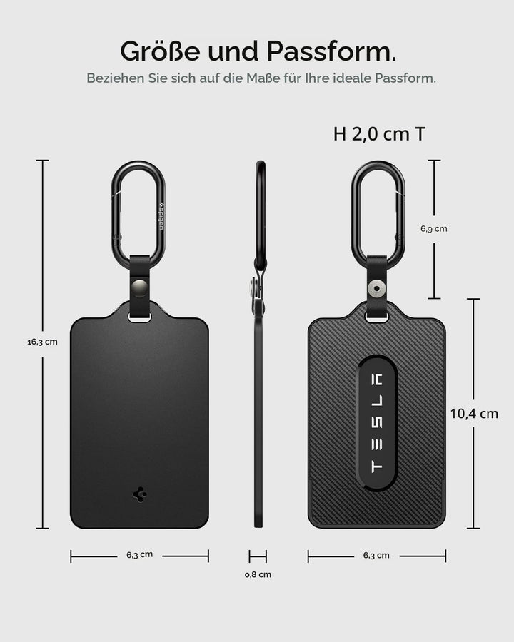 Spigen Schlüssel Karten Halter für Tesla Model Y (~2026 Juniper) Model 3 (~Highland 2025 2026) S X,