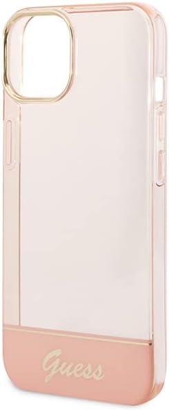 Guess GUHCP14SHGCOP hülle für iPhone 14 6,1" rosa/pink hardcase Translucent