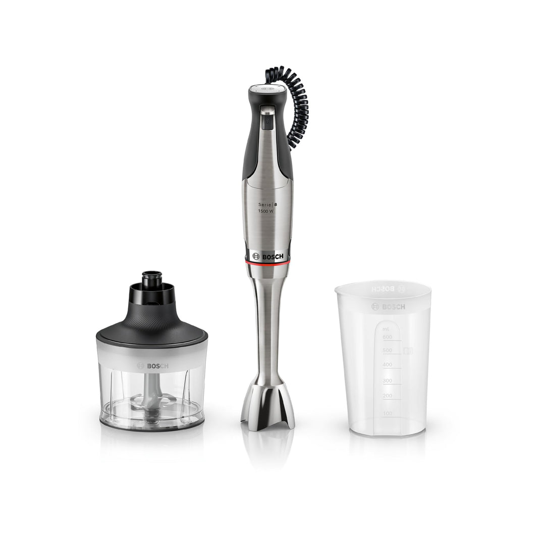 Bosch Stabmixer, Mixbecher, Universalzerkleinerer, Edelstahl Klingen, spülmaschinenfest, Spiralkabel