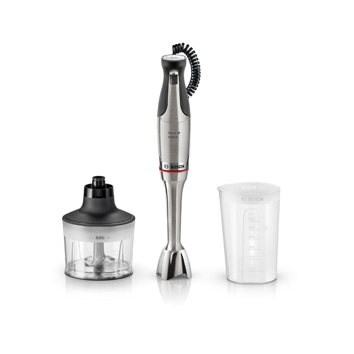 Bosch Stabmixer, Mixbecher, Universalzerkleinerer, Edelstahl Klingen, spülmaschinenfest, Spiralkabel