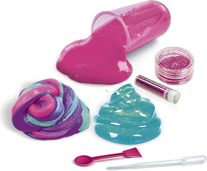 Clementoni Galileo Fun – Bunter Schleim, lustige Experimente mit klebrigen Glibber & glitzernden Sub