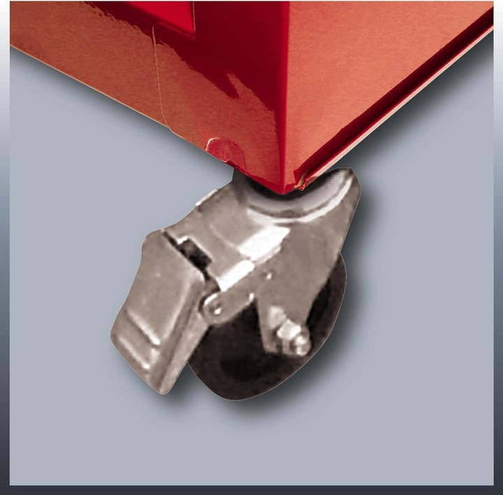 Einhell Werkstattwagen TC-TW 100 (Interlock-System, 4 drehbare Rollen mit zwei Feststellbremsen, Abl
