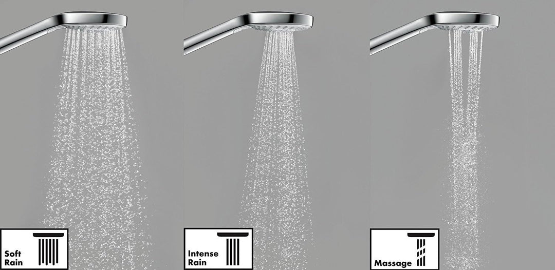 hansgrohe Croma Select 280 Air wassersparendes Reno Duschsystem, 4 Strahlarten, Chrom mit