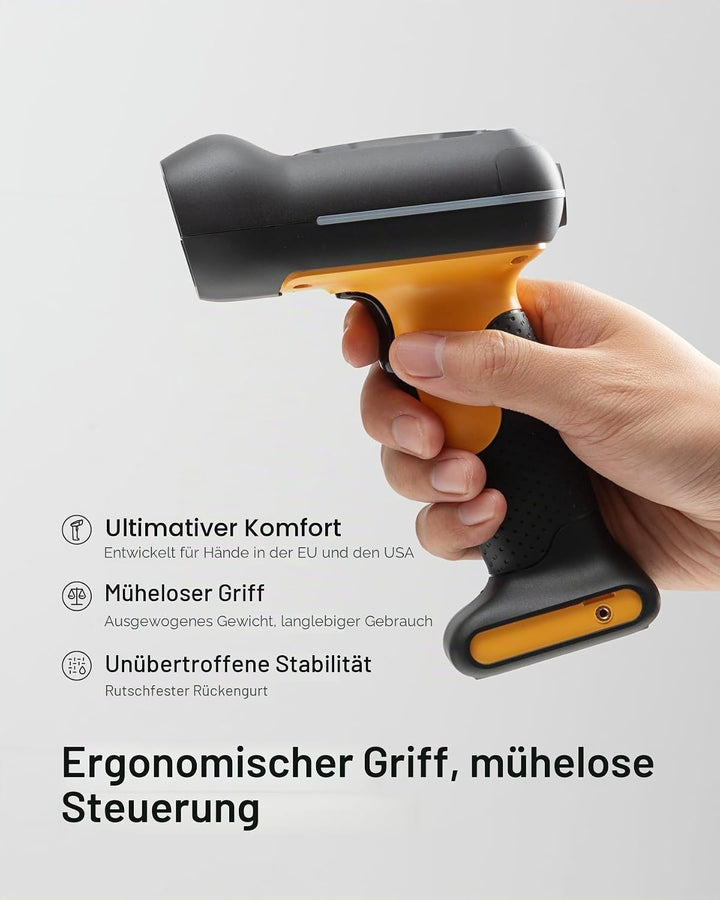 Inateck IP67 Barcode Scanner Kabellos 1D, Wasser-und Staubdicht, BCST-61 | Industrial, Bluetooth, 2.