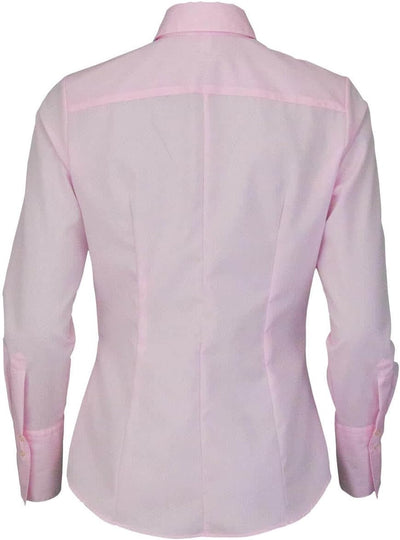 Seidensticker Damen Bluse - Hemdbluse - Slim Fit - Langarm - Uni - 100% Baumwolle