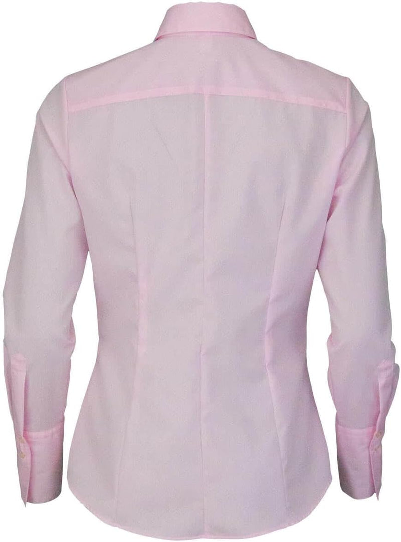 Seidensticker Damen Bluse - Hemdbluse - Slim Fit - Langarm - Uni - 100% Baumwolle