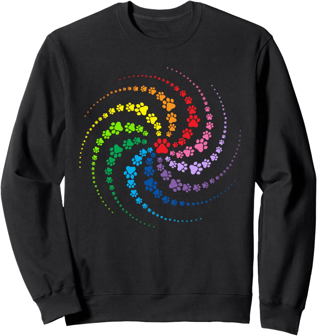 Hundemotiv mit Hundepfote für Hunde Mamas Sweatshirt