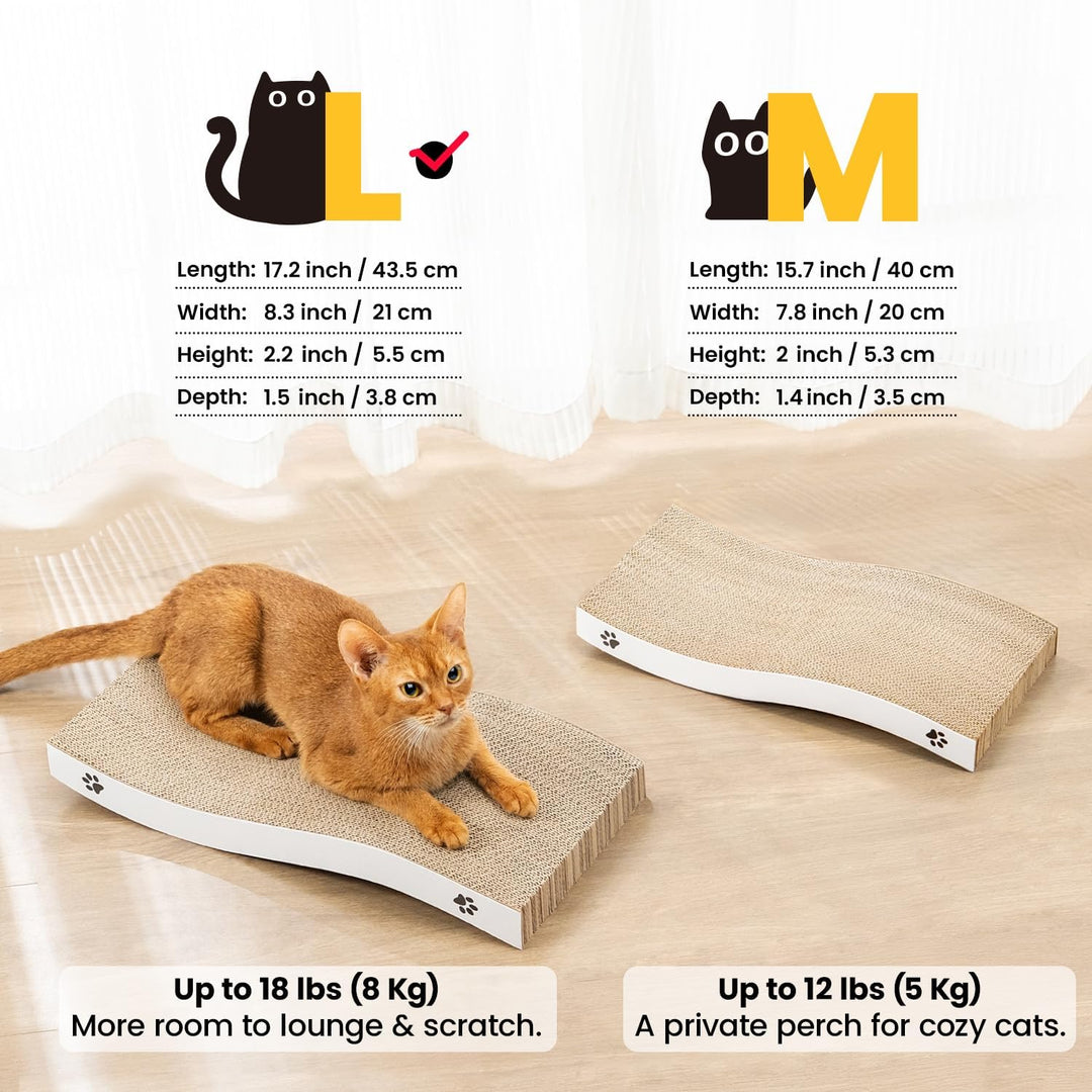 Conlun - Katzen Kratzbrett - Katzen Kratzpappe mit Premium-Kratztextur, langlebige Kätzchen Kratzmat