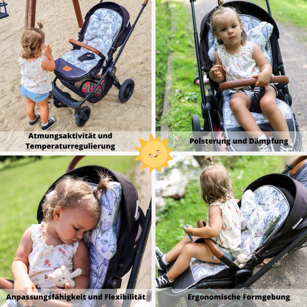 Atmungsaktive Sitzauflage Kinderwagen, Sitzauflage Buggy Sommer - Kinderwagen Zubehör - Universal -