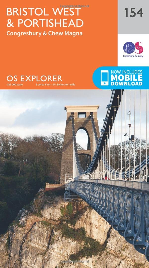 Bristol West and Portishead (OS Explorer Map, Band 154), Karte