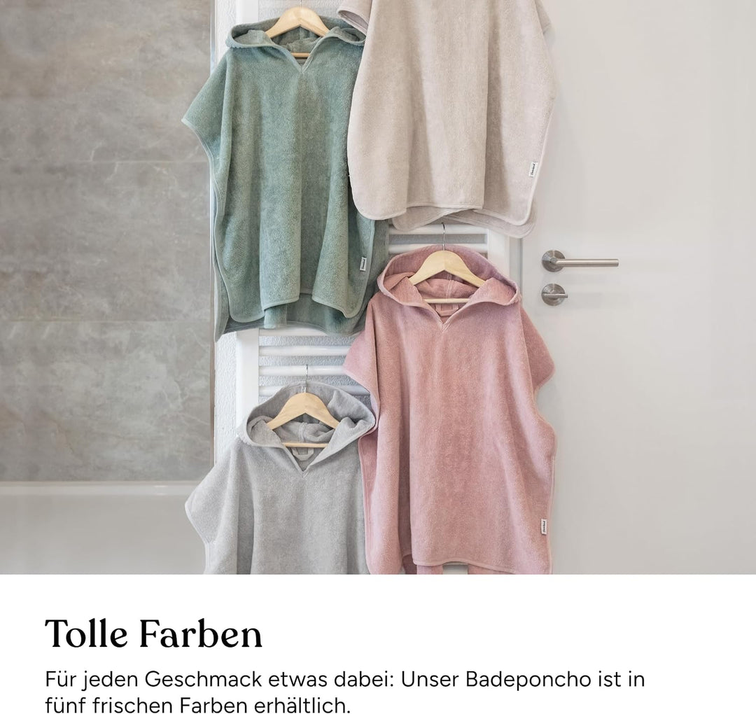 Ehrenkind® Badeponcho Kinder, Bio-Baumwolle, 1–5 Jahre 1-3 Jahre Blau, 1-3 Jahre Blau