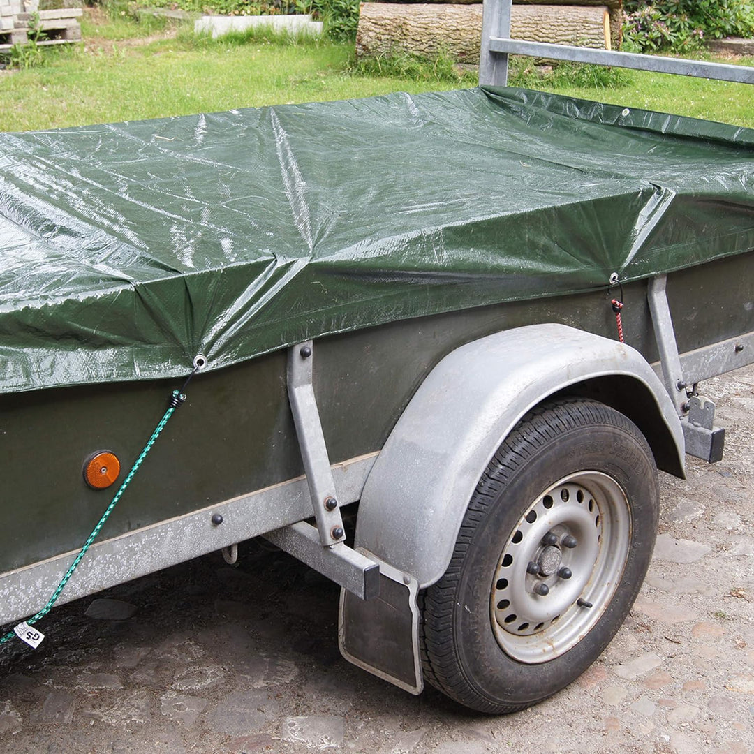 Connex Schutzplane 6 x 8 m - 100 g/m² - Beidseitig beschichtet - Wasserabweisend & UV-stabilisiert -