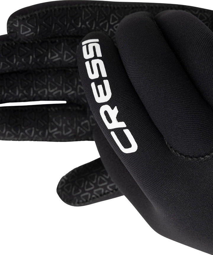 Cressi Black Neoprene Gloves Resilient 3mm - Tauchhandschuh aus Weichem 3 mm Neopren, Hohe Elastizit