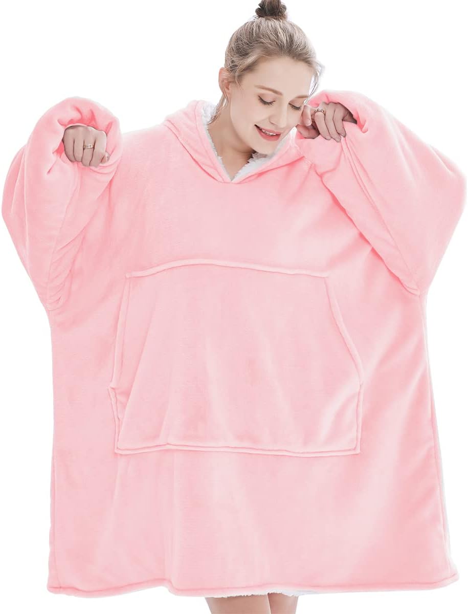 Übergrosse Hoodie Sweatshirt, Original Decke Sweatshirt, super weiche gemütliche warme komfortable R