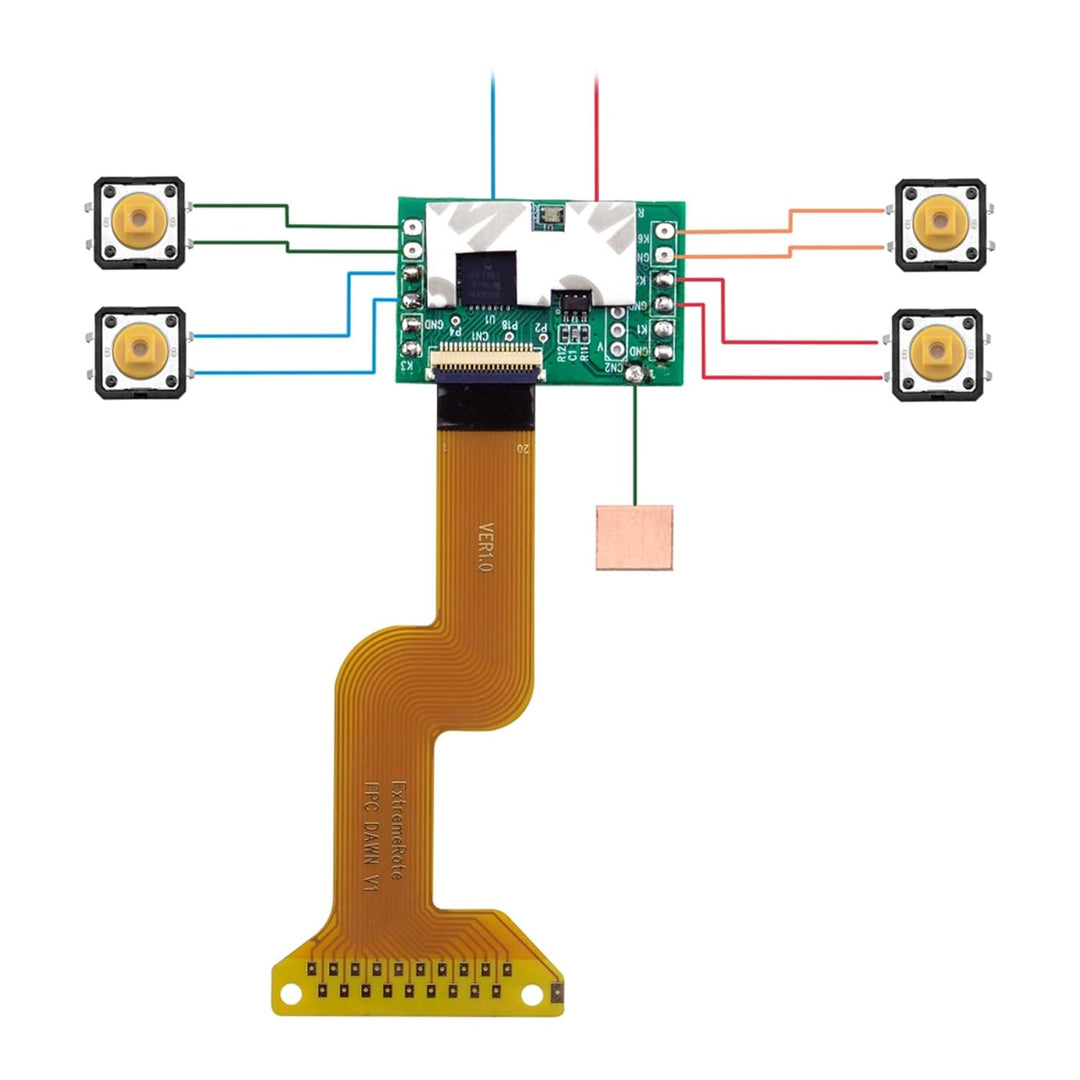 eXtremeRate Programmierbar Dawn Remap Kit für ps4 Controller, Rückseite Hülle Gehäuse Case&Upgrade-B