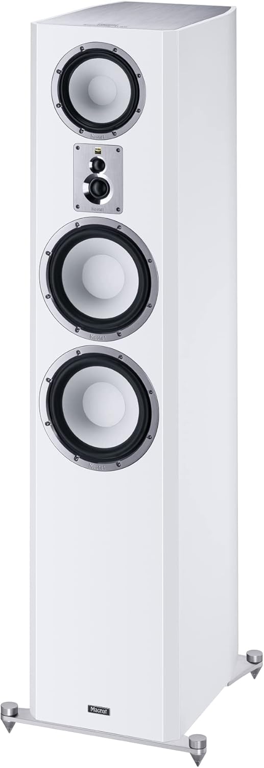 Magnat Signature 1109, High-End-4-Wege-Bassreflex Standlautsprecher 1 STÜCK, Weiss, Weiss