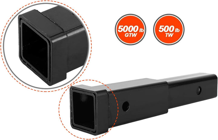 Entatial Abschleppverlängerung, Anhängerkupplungs-Empfänger-Extender 5000lbs 12-Zoll-Anhängerkupplun