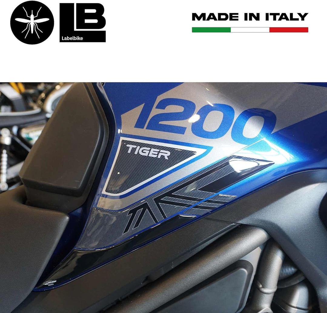 3D Aufkleber Seitenschutz kompatibel mit Triumph Tiger 1200 GT und GT Pro