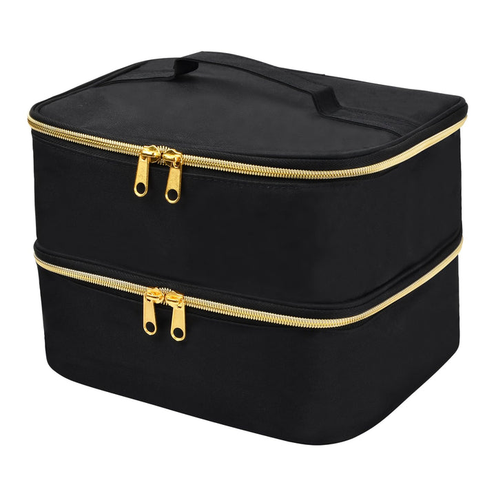 volumoon Nagellack Aufbewahrung Tasche Gross,Tragbare Tragetasche für UV Lampe, Doppelschicht Nagell