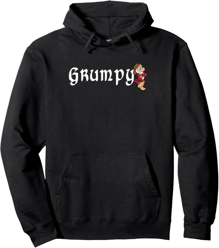 Disney Snow White Grumpy Leaning On Name Banner Pullover Hoodie